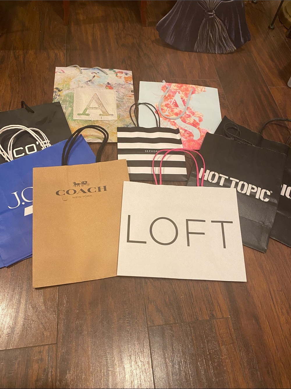 Bundle of paper bags
